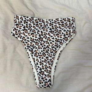 Aerie leopard bikini bottom